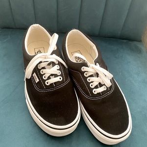 Vans Black w/ White Stitch, like new